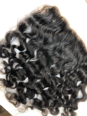 13x6 Raw Indian Waves & Curls Lace Frontal